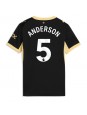 Manchester City Elliot Anderson #5 Vieraspaita Naisten 2026-27 Lyhythihainen Manchester City Elliot Anderson #5 Vieraspaita Naisten 2026-27 Lyhythihainen